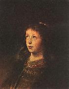 Jan lievens Portrait of a Girl oil